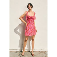 Animal Shoulder Sash Mini Dress
