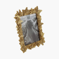 Gold Polyresin Butterfly Picture Frame - 5x7 in.