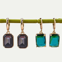Gemstone Drop Earrrings