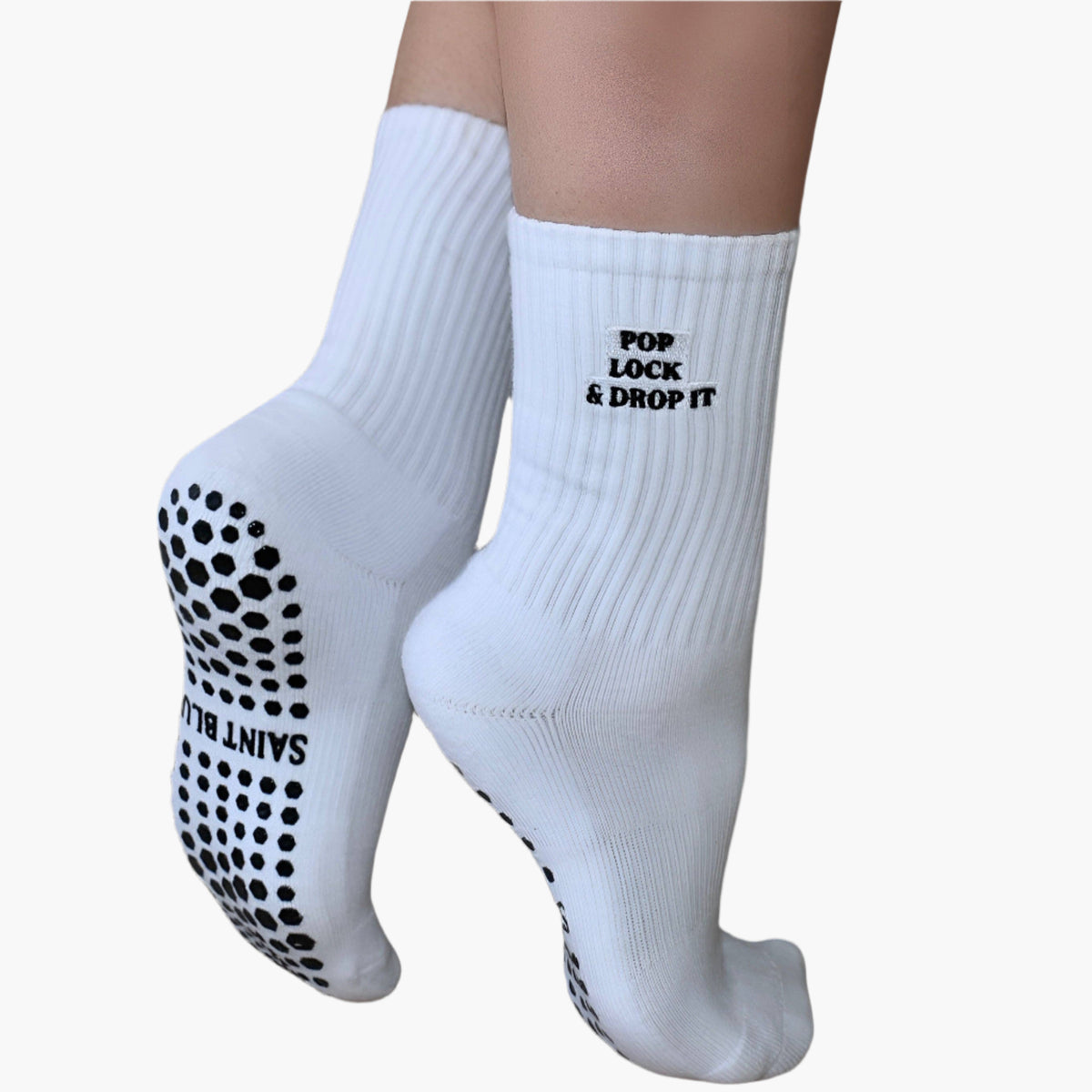 "Pop, Lock and Drop It" Pilates Grip Socks