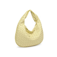 Butter Yellow Wendy Woven Shoulder Bag