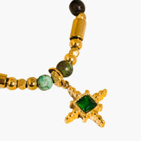 Irie 18K Non-Tarnish Beaded Green Gemstones Necklace