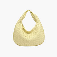 Butter Yellow Wendy Woven Shoulder Bag