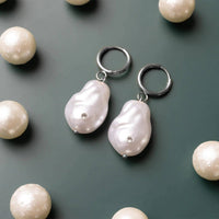 Stone Freshwater Pearl Earrings