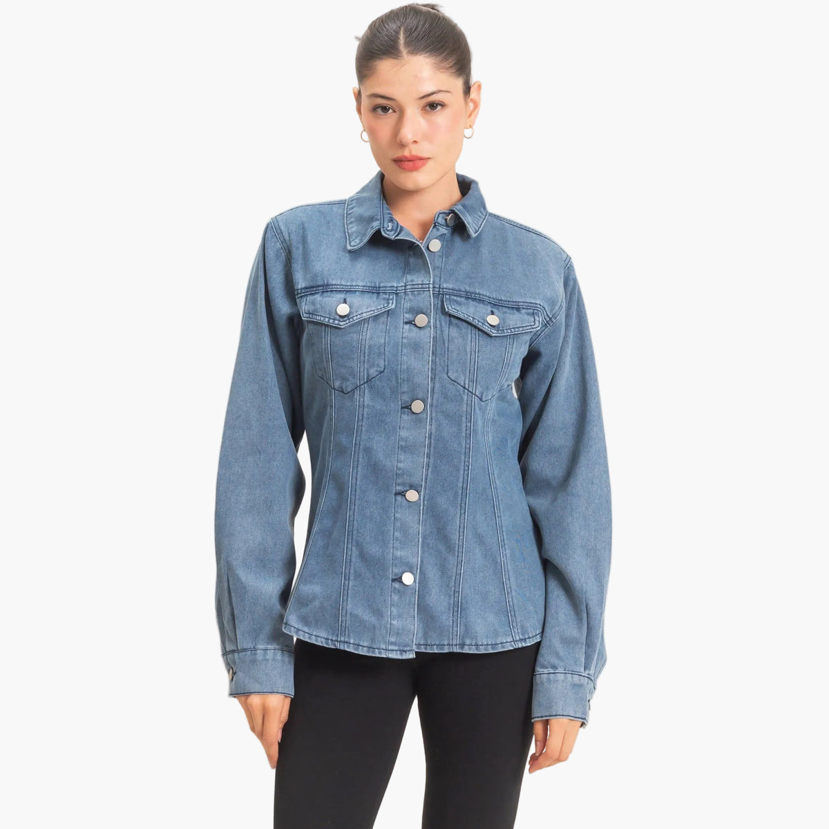 The Sculpted Denim Jacket