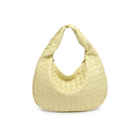 Butter Yellow Wendy Woven Shoulder Bag