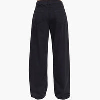 Straight Cotton Twill Long Pants