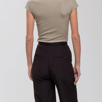 High Rise Straight Leg Trousers