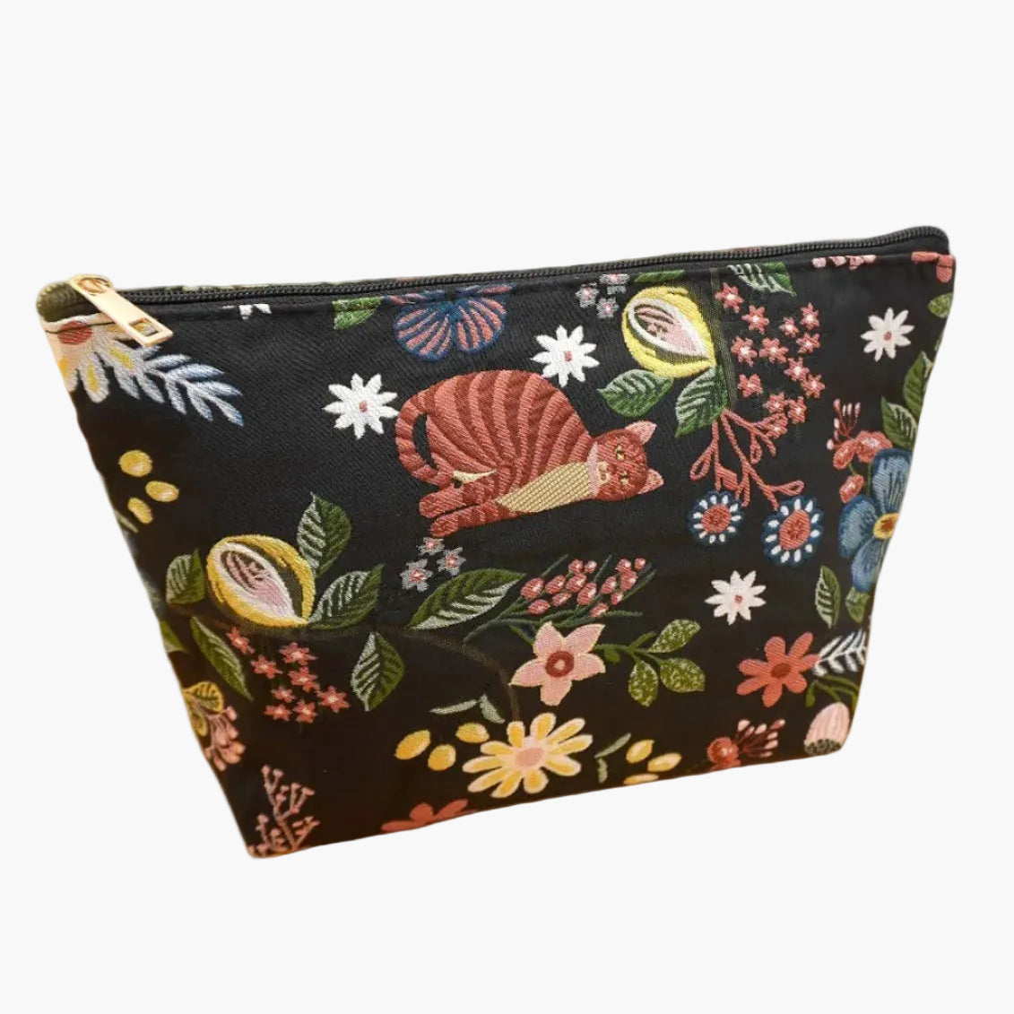 Embroidered Travel Cosmetic Bag