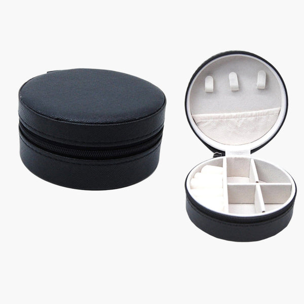 Round Travel Jewelry Case