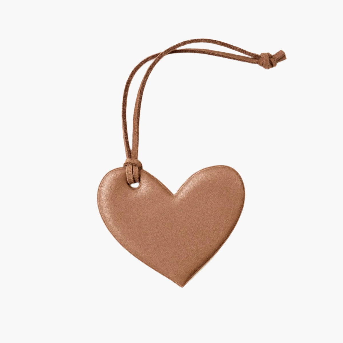 Heart Reflector Bag Charm - Caramel