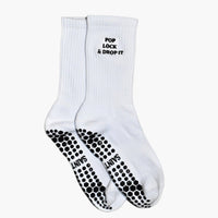 "Pop, Lock and Drop It" Pilates Grip Socks