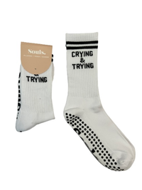 Crying & Trying Grip Socks