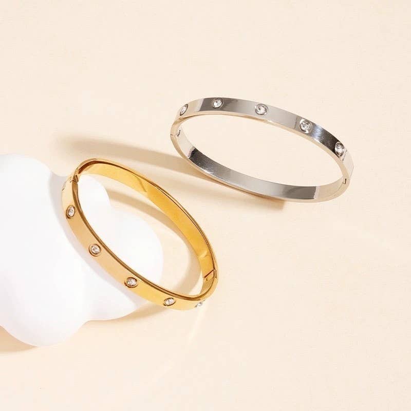 Solid Stainless Steel Bangle