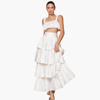 Satin Scrunched Crop Top
