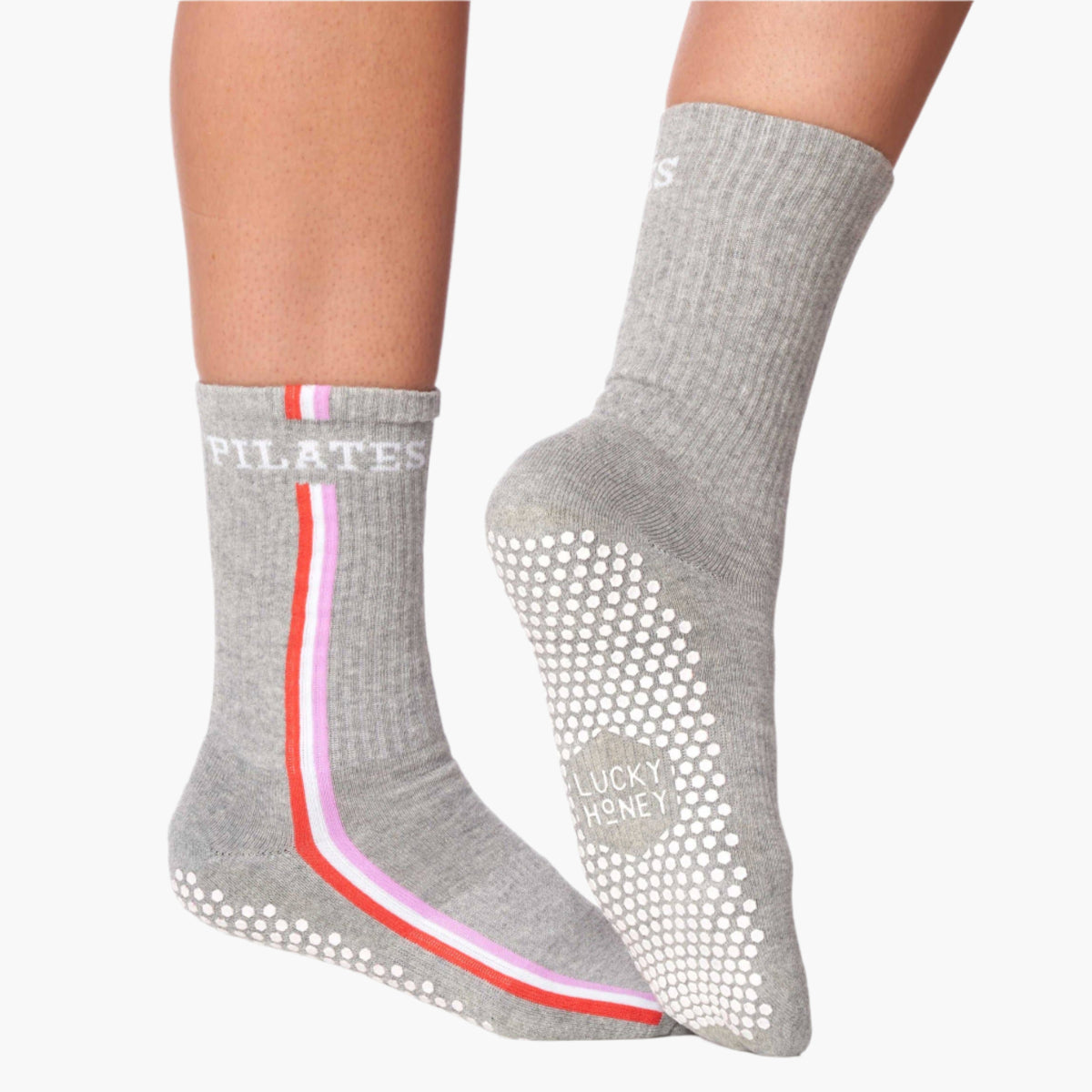 The Retro "Pilates" Grip Socks