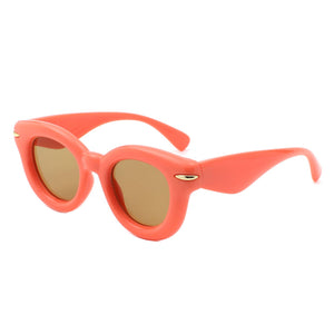 Round Thick Frame Sunglasses