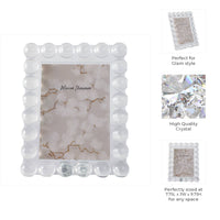 Crystal Bubble Spherical Border Photo Frame - 5x7 in.