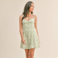 Lottie Floral Print Mini Dress