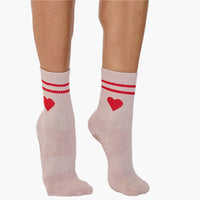 The Emmie Heart Grip Socks