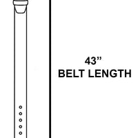 Silver Ornate Single Turquoise Stud Hoop Chain Belt