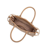 Melie Bianco Rhonda Tan Vegan Top Handle Bag