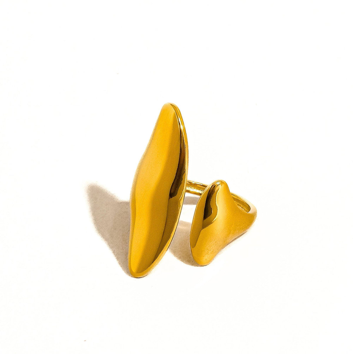 Danielle 18K Gold Non-Tarnish Abstract Statement Ring