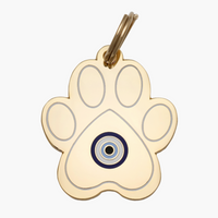 Evil Eye Paw Pet Tag