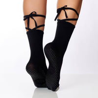 The Nina Grip Socks - Black