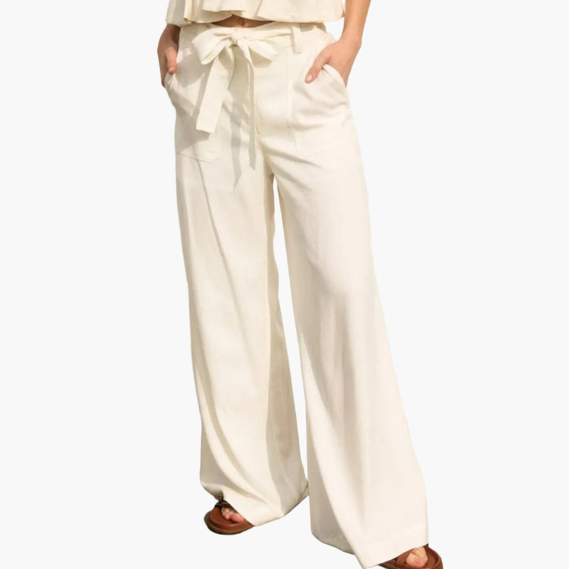 Heaven Sent Wide Leg Belted Pants