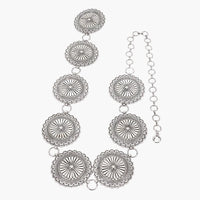 Silver Vintage Metal Chain Belt