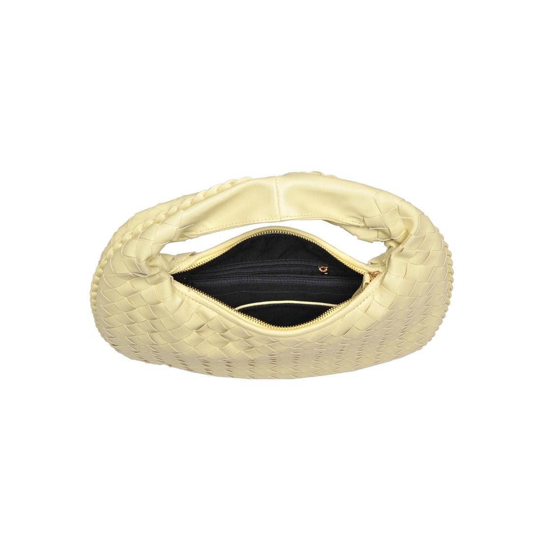Butter Yellow Wendy Woven Shoulder Bag