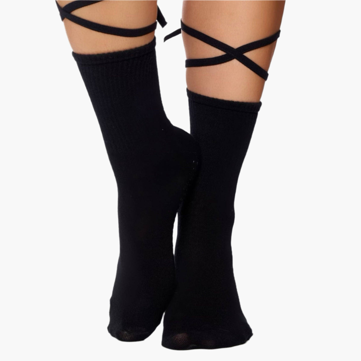 The Nina Grip Socks - Black