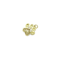 Pavé Studded Paw Print Charm