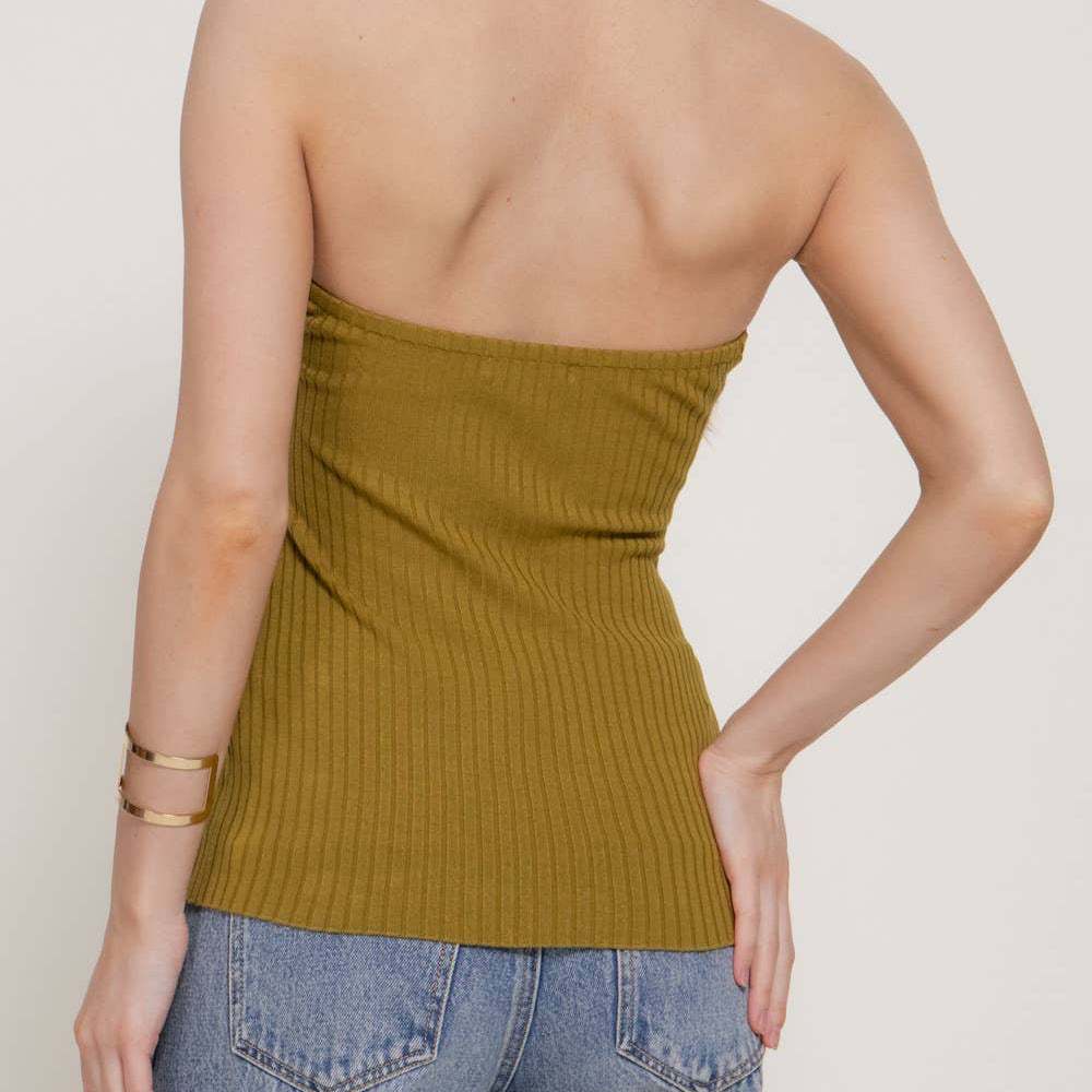 Sleeveless Halter Neck Snap Button Detail Sweater Top