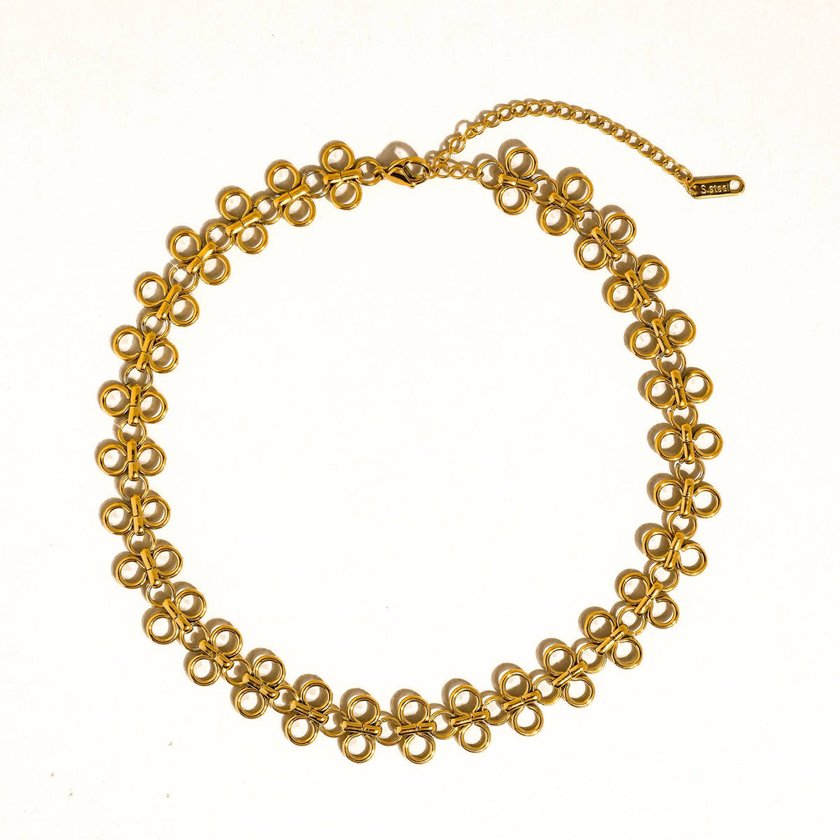 Ritza 18K Gold Non-Tarnish Patterned Choker