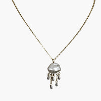 Pearl Pendant Charm Necklace