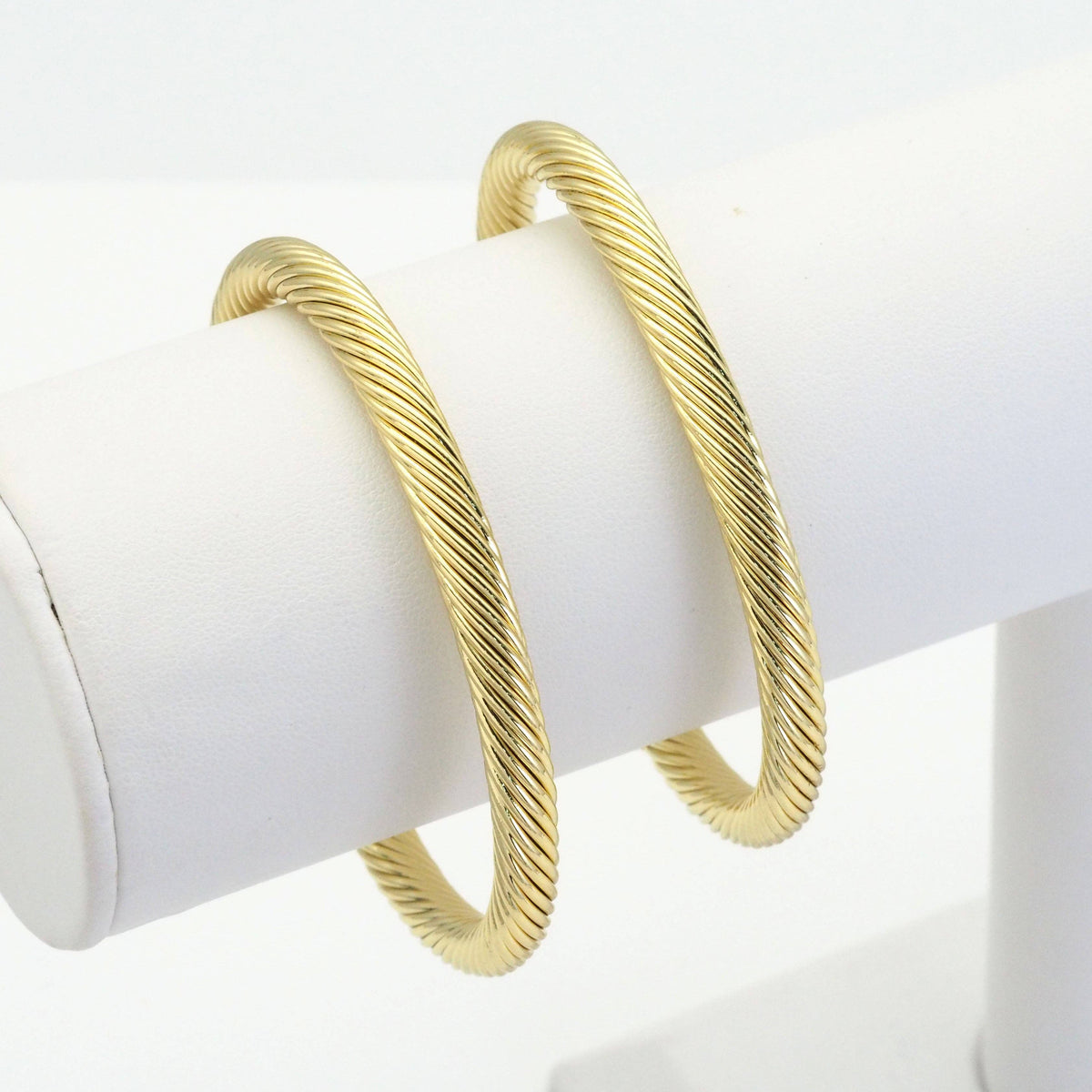 Gold Twisted Cuff Bracelet
