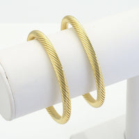Gold Twisted Cuff Bracelet