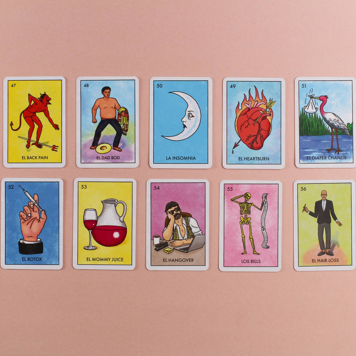 Millennial Loteria Board Game: El Midlife Crisis Expansion