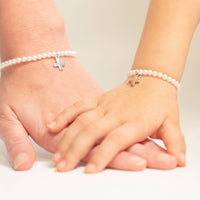 Kid's Pearl Cross Bracelet