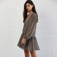 Boho Crinkle Chiffon Dress