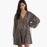 Boho Crinkle Chiffon Dress