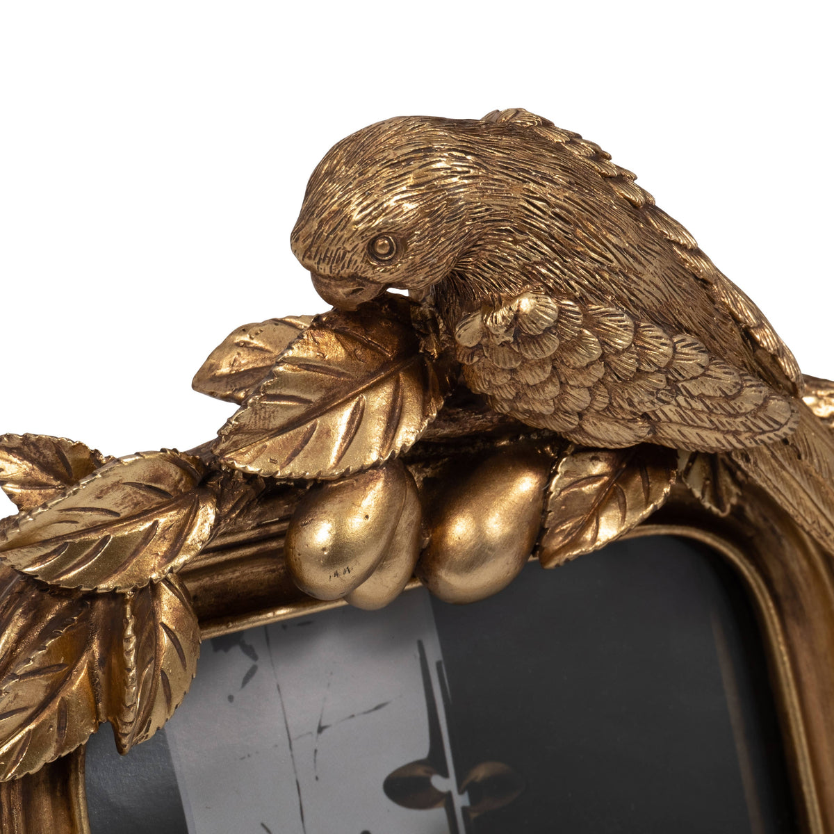 Gold Polyresin Bird Picture Frame - 4x6 in.