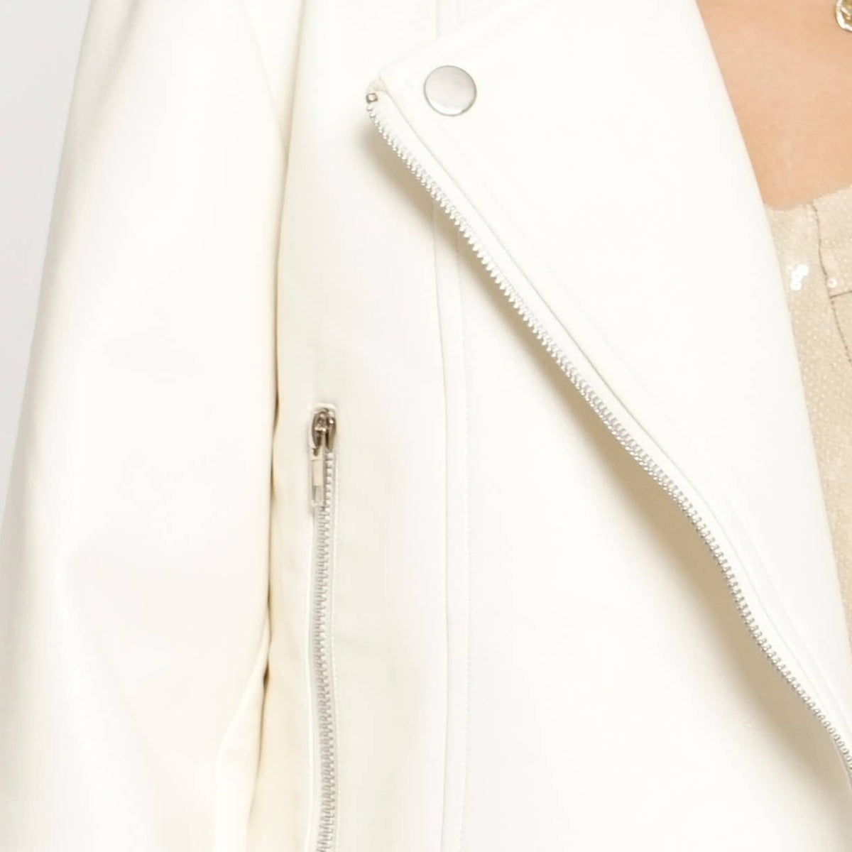 Vegan Leather Moto Jacket