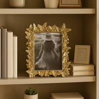 Gold Polyresin Butterfly Picture Frame - 5x7 in.