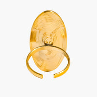 Achille 18K Gold Non-Tarnish Oval Pearl Ring