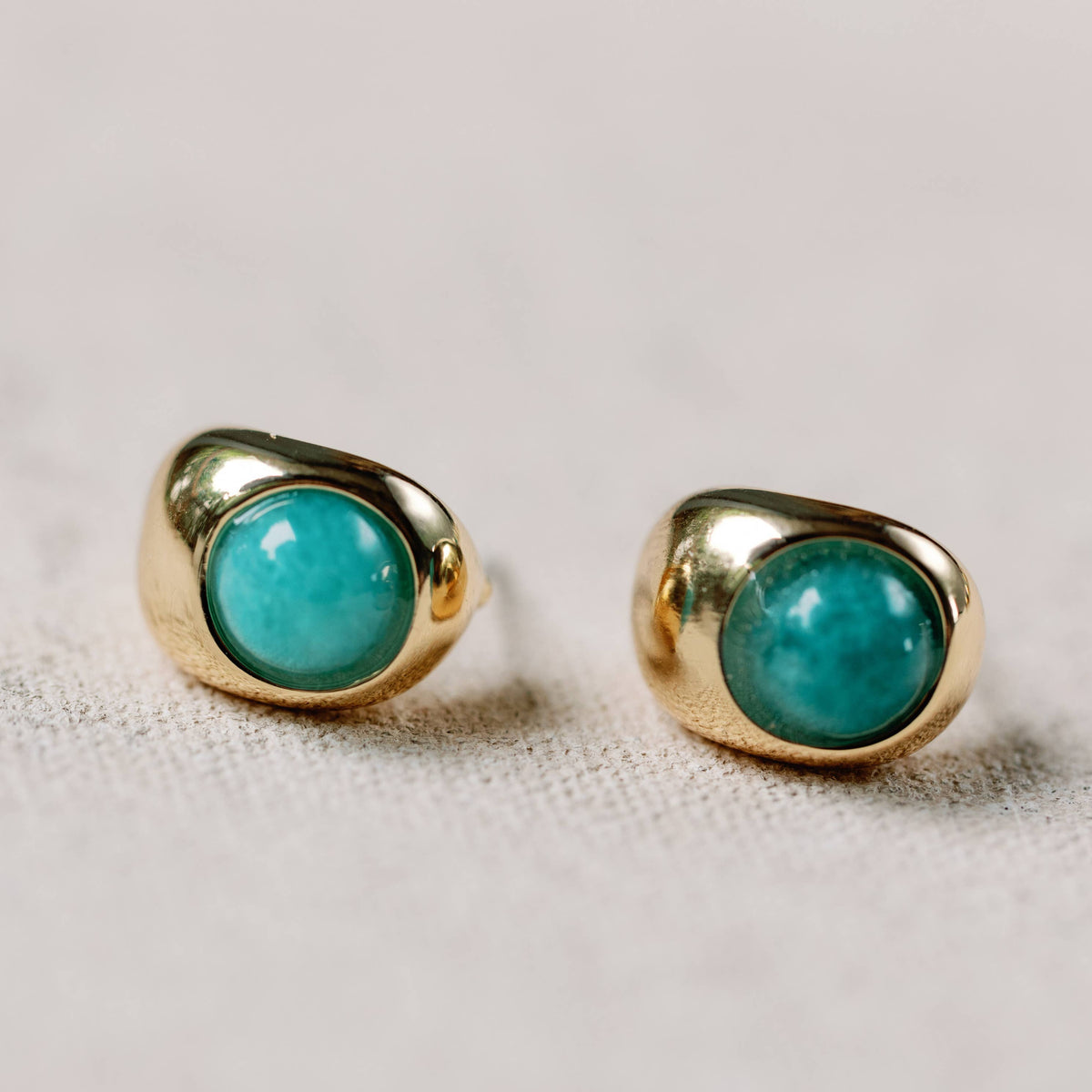 Turquoise Huggie Mini Hoop Earrings