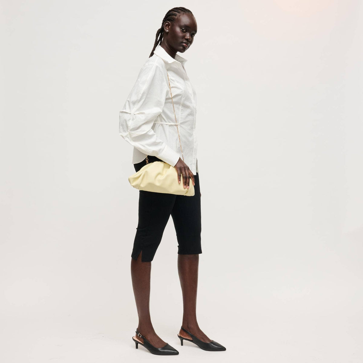 Butter Yellow Jennifer Crossbody Clutch