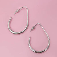 Minimalist Teardrop Hoop Earrings